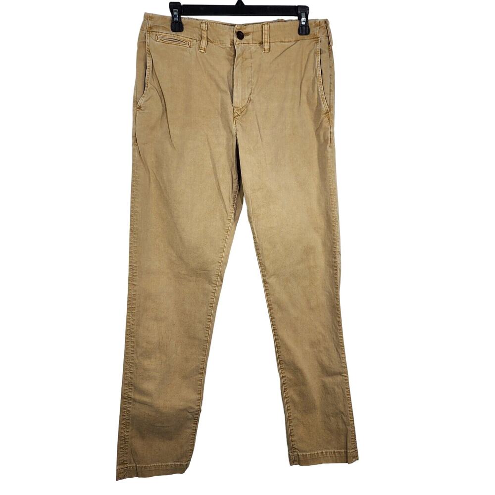 American Eagle AE Mens Khaki Pants 32x31 Stretch Next Level Flex Slim Straight